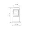 Миниатюра фото уличный светильник elektrostandard 1508 techno серый a035097 | 220svet.ru