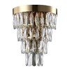 Миниатюра фото настенный светильник crystal lux abigail ap3 gold/transparent | 220svet.ru