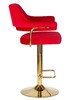 Миниатюра фото стул барный dobrin charly gold lm-5019_golden-10676 красный | 220svet.ru