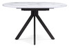 Миниатюра фото стол деревянный woodville бетина мрамор белый / черный 504210 | 220svet.ru