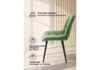 Миниатюра фото стул на металлокаркасе woodville челси к фисташковый (zd 651) / черный np 632503 | 220svet.ru