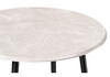 Миниатюра фото стол деревянный woodville абилин 90 мрамор светло-серый / черный матовый 507215 | 220svet.ru