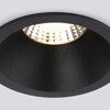 Миниатюра фото встраиваемый светодиодный светильник elektrostandard lin 15266/led 7w 3000k bk черный a063926 | 220svet.ru