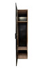 Миниатюра фото gd-10024/1-3 шкаф alto пенал c вешалкой,цвет дуб урбан кофеный, дверцы стекло(тонир) 50*57*228.5см garda decor gd-10024/1-3(тонировка) | 220svet.ru