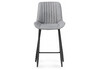 Миниатюра фото барный стул вращающийся woodville вейв светло-серый velutto 52 / черный каркас 621049 | 220svet.ru