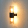 Миниатюра фото уличный настенный светильник arte lamp seginus a6515al-2bk | 220svet.ru