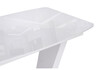 Миниатюра фото стол стеклянный woodville петир 120(160)х80х75 ультра белый / белый / камень белый 517335 | 220svet.ru