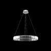 Миниатюра фото подвесной светодиодный светильник loft it crystal ring 10135/600 chrome | 220svet.ru