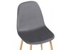 Миниатюра фото стул lilu dark grey / wood | 220svet.ru