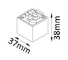 Миниатюра фото адаптер для однофазного шинопровода crystal lux clt 0.212 03 bl | 220svet.ru