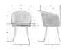 Миниатюра фото стул дизайнерский dobrin mary lm-7305-4640 морская волна | 220svet.ru