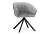Миниатюра фото стул крутящиеся woodville корсо темно-серое / черное 583969 | 220svet.ru