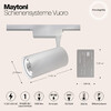 Миниатюра фото трековый светодиодный светильник maytoni tr003-1-40w3k-w | 220svet.ru