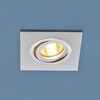 Миниатюра фото встраиваемый светильник elektrostandart 1051/1 wh белый 4690389083679 | 220svet.ru