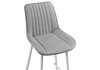 Миниатюра фото барный стул woodville седа велюр светло-серый / белый 511176 | 220svet.ru