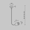 Миниатюра фото ввод питания боковой maytoni flarity tra154c-sb1-pt | 220svet.ru