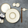 Миниатюра фото тарелка roomers tableware l9741-cream | 220svet.ru