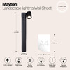 Миниатюра фото уличный светильник maytoni wall street o010fl-01b | 220svet.ru