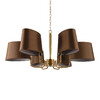 Миниатюра фото подвесная люстра loft it hilton 10527/6 brass | 220svet.ru