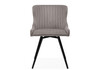 Миниатюра фото кресло крутящееся woodville хабри серый / черный глянец 566494 | 220svet.ru
