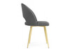 Миниатюра фото стул на металлокаркасе woodville курбис темно-серый (zd 995) / золотой 642912 | 220svet.ru