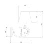 Миниатюра фото бра eurosvet 60069/1 серебро | 220svet.ru