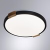 Миниатюра фото потолочный светодиодный светильник arte lamp jersey a2683pl-72bk | 220svet.ru