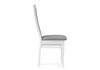 Миниатюра фото стул деревянный woodville давиано серый велюр / белый 515977 | 220svet.ru