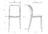 Миниатюра фото стул обеденный набор 4шт dobrin adam lmzl-pp669-n_b-p_black-12465 | 220svet.ru