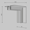 Миниатюра фото соединитель угловой внутренний встраиваемый maytoni basity tra172icl-12b | 220svet.ru