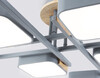 Миниатюра фото потолочная светодиодная люстра на штанге ambrella light linetech fl fl4889/8 gr/wd | 220svet.ru