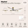 Миниатюра фото потолочная люстра maytoni nostalgia mod048cl-06g | 220svet.ru