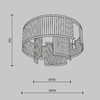 Миниатюра фото потолочный светильник maytoni frame mod174cl-06mg | 220svet.ru