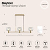 Миниатюра фото подвесная люстра maytoni vision mod411pl-03g | 220svet.ru