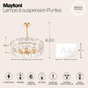 Миниатюра фото подвесная люстра maytoni puntes mod043pl-06g | 220svet.ru