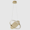 Миниатюра фото подвесной светильник crystal lux nebula sp22w led gold | 220svet.ru