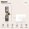 Миниатюра фото настенный светильник maytoni antic mod302wl-02gr | 220svet.ru