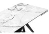 Миниатюра фото стол стеклянный раскладной woodville блэкбери белый мрамор / черный 553571 | 220svet.ru