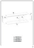 Миниатюра фото модульная гостиная woodville сейдиль черный / белый глянец 567934 | 220svet.ru