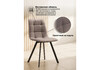 Миниатюра фото стул на металлокаркасе woodville симпл латте / черный 594934 | 220svet.ru