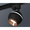 Миниатюра фото комплект трекового светильника ambrella light track system xt1102006 sbk/ppg черный песок/золото розовое полированное (a2521, c1102, n7035) | 220svet.ru