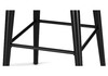 Миниатюра фото барный стул крутящийся woodville гангток  черный матовый 578582 | 220svet.ru