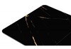Миниатюра фото стол стеклянный woodville бугун обсидиан / черный 500004 | 220svet.ru