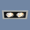 Миниатюра фото встраиваемый светильник elektrostandard 1031/2 mr16 sl/bk серебро/черный 4690389095436 | 220svet.ru