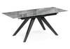 Миниатюра фото керамический стол раскладной woodville морсби оробико / черный 588046 | 220svet.ru