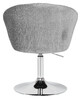 Миниатюра фото кресло дизайнерское dobrin edison lm-8600-10672 серый велюр | 220svet.ru