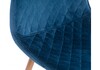 Миниатюра фото стул capri dark blue / wood | 220svet.ru