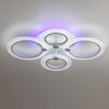 Миниатюра фото потолочный светильник светодиодный rgb lumion molly 8017/60cl белый | 220svet.ru