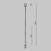 Миниатюра фото трековый светодиодный подвесной светильник maytoni waist elasity tr168-1-7w3k-m-b | 220svet.ru