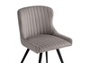Миниатюра фото кресло крутящееся woodville хабри серый / черный глянец 566494 | 220svet.ru